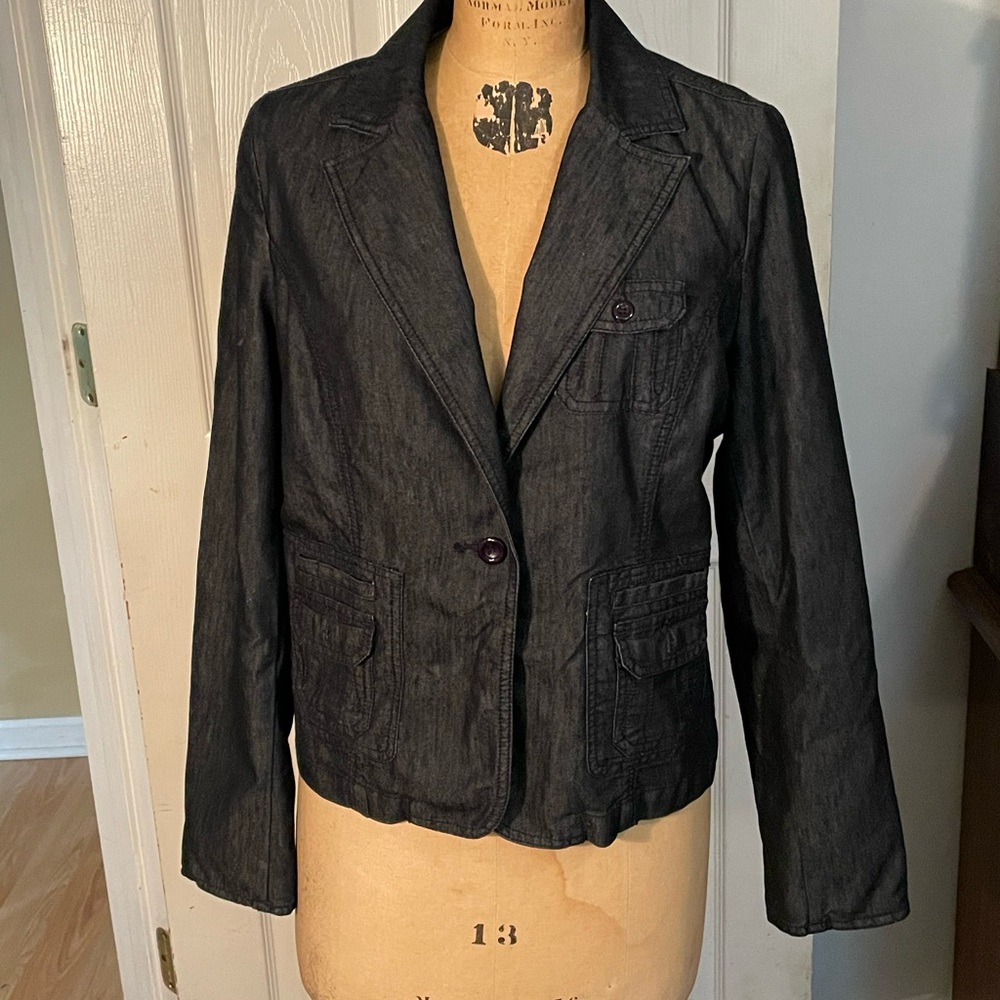 Apostrophe Premium denim blazer size 12